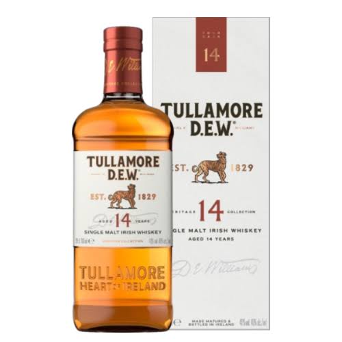 Tullamore Dew 14 Year Old Single Malt — Irish whiskey, 70cl bottle — DrinksHero