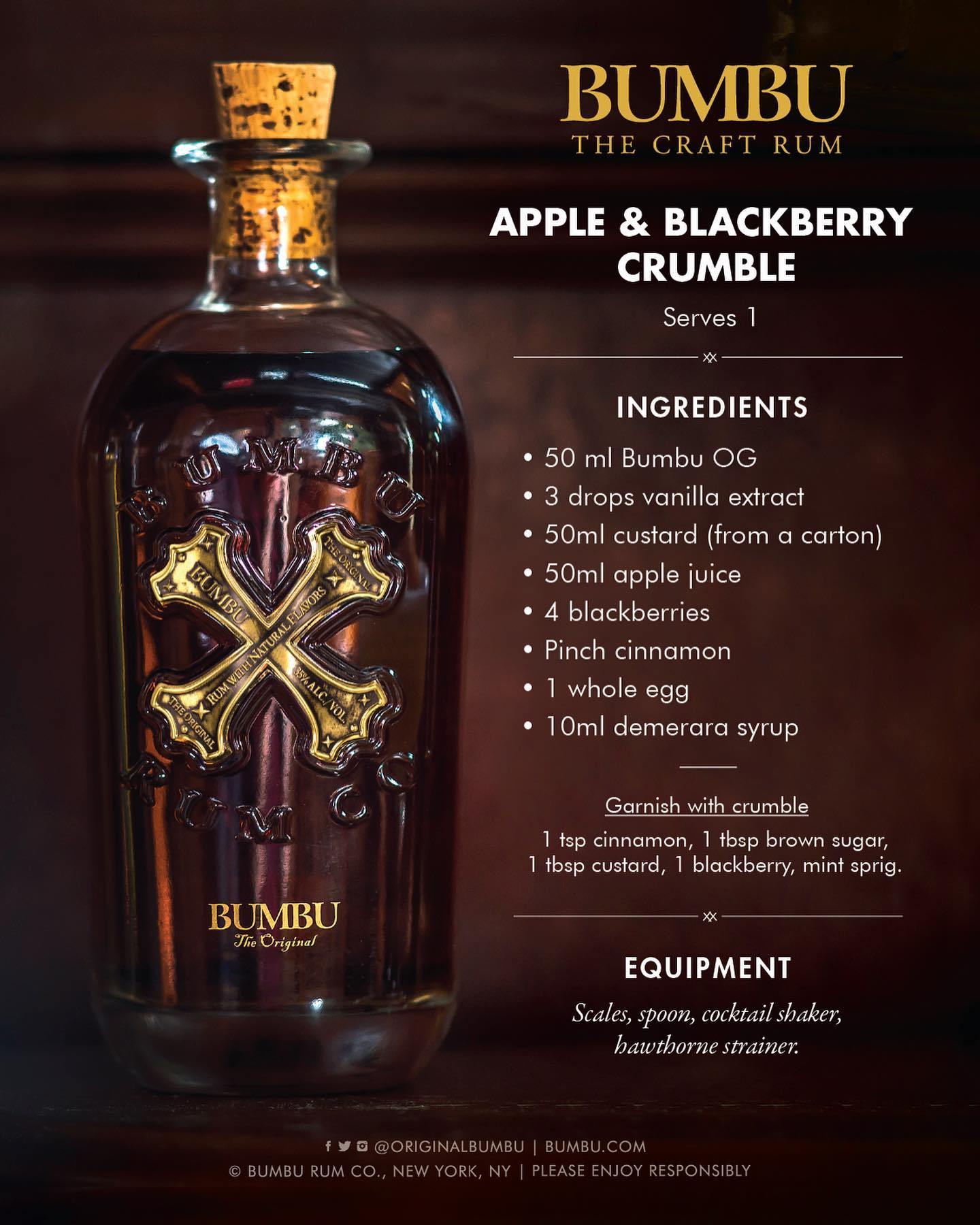 Bumbu The Original Rum 70cl - DrinksHero
