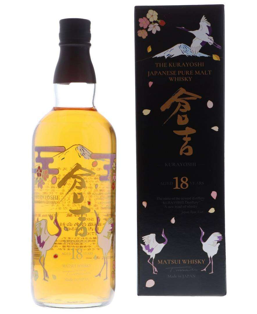 The Kurayoshi 18 Years Old Pure Malt Whiskey 70cl - DrinksHero