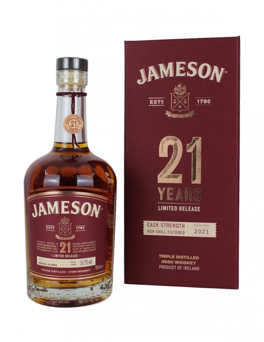 Jameson 21 Year Old Limited Release 2021 - DrinksHero