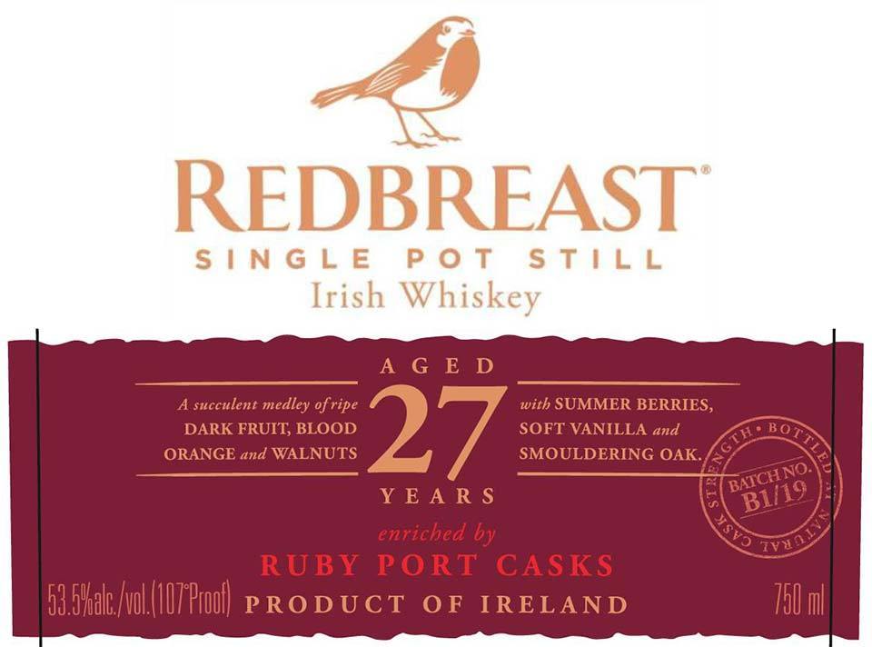 Redbreast 27YO Irish Whiskey 5cl Sample - DrinksHero