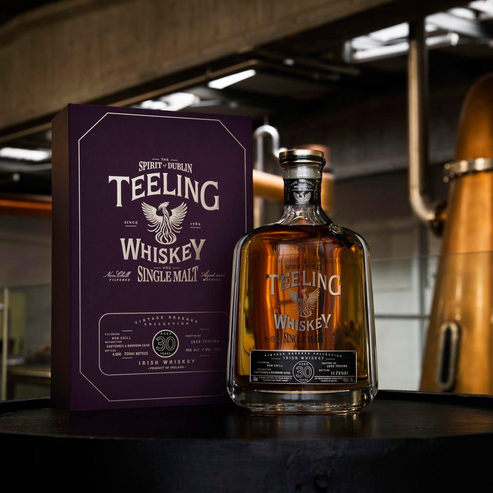 Teeling Releases A 30 YO Single Malt Irish Whiskey - DrinksHero