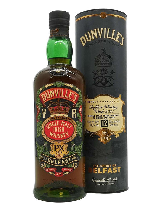 Dunvilles 12 year old Cask Strength, PX Sherry Cask Finish, Belfast Whiskey Week Exclusive