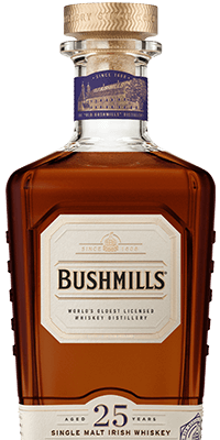 Bushmills 25 Year Old Single Malt Irish Whiskey 700ml bottle