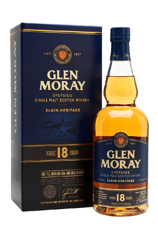 Glen Moray 18 Year Old - Elgin Heritage Whisky