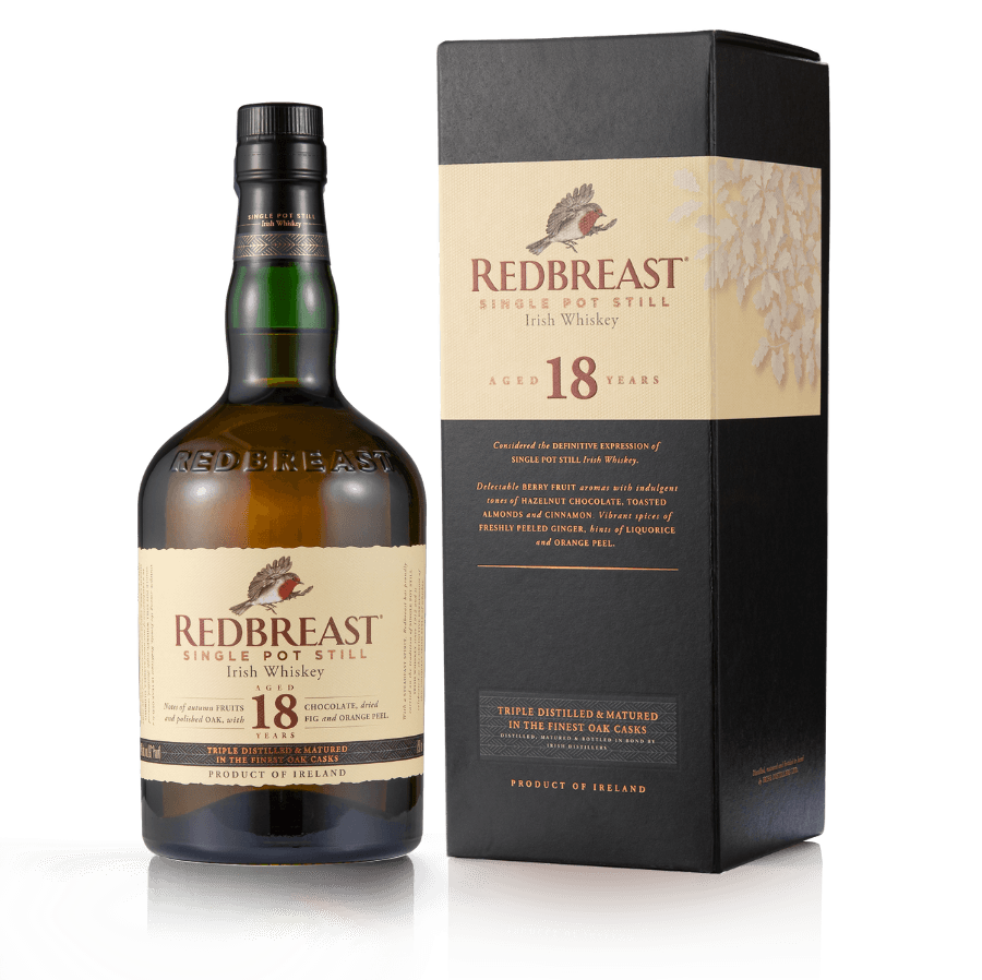 Redbreast 18 Year Old — Single Pot Still Irish Whiskey, four-cask maturation, 70cl — DrinksHero