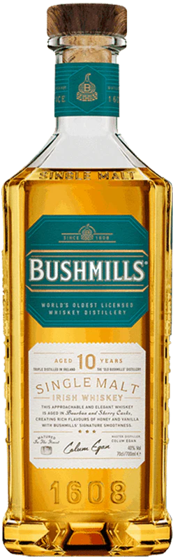 Bushmills 10 Year Old Single Malt Irish Whiskey 70 cl