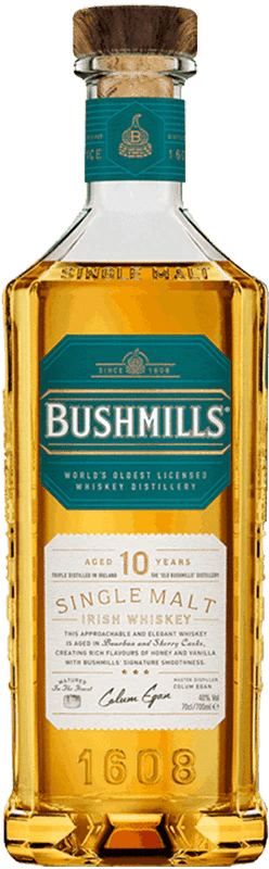 Bushmills 10 Year Old Single Malt Irish Whiskey 70 cl