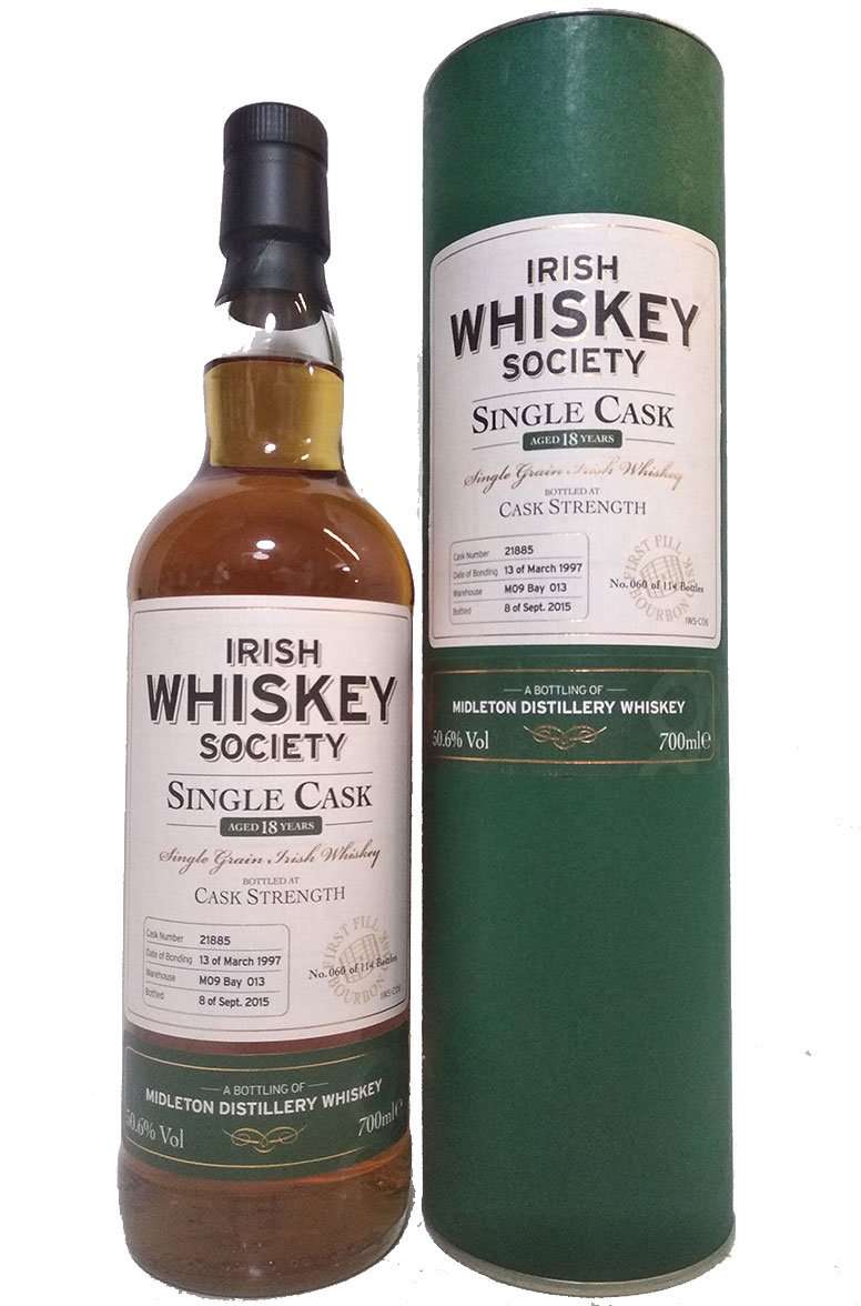 Irish Whiskey Society Single Grain 18 Year - DrinksHero