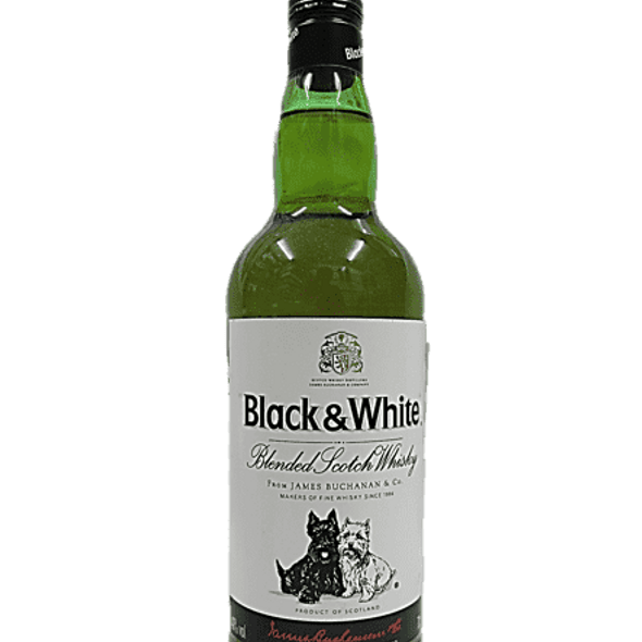 Black & White Blended Scotch Whisky 700ml - DrinksHero