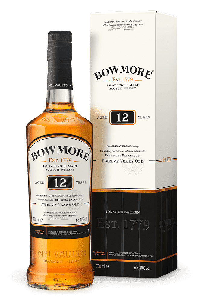 Bowmore Islay 12 Year Old Single Malt 70cl - DrinksHero