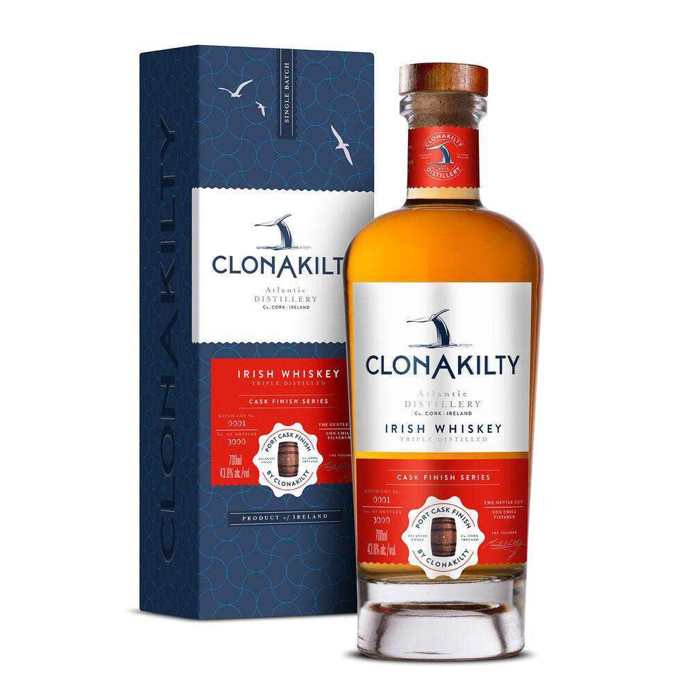 Clonakilty Port Cask Irish Whiskey 70cl - DrinksHero