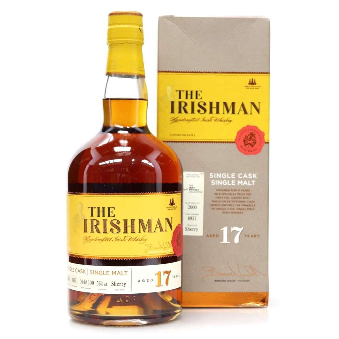 The Irishman 17 Year Old Single Sherry Cask 70cl - DrinksHero