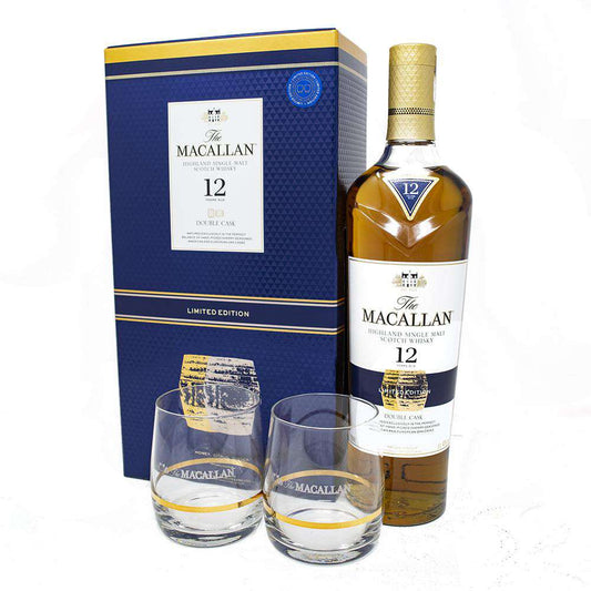 Macallan 12YO Double Cask + Glasses - DrinksHero