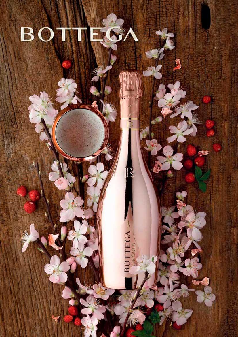 Bottega Rose Gold Prosecco 75cl - DrinksHero