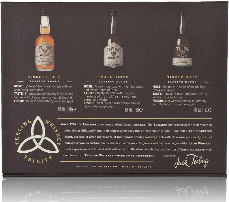 Teeling Trinity Mini Pack Irish Whiskey 3 x 5cl - DrinksHero