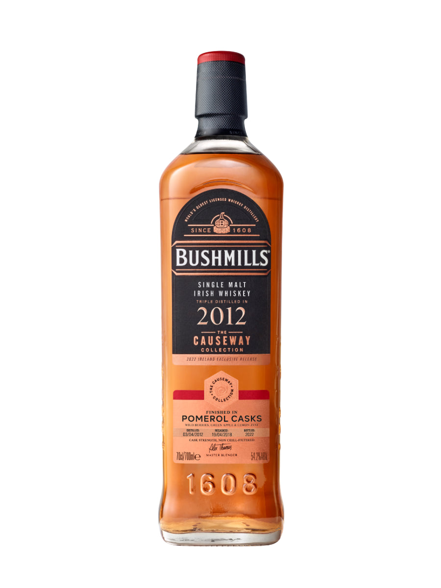 Bushmills Causeway Collection 2012 Pomerol Cask — Single Malt Irish Whiskey, 54.2% — DrinksHero
