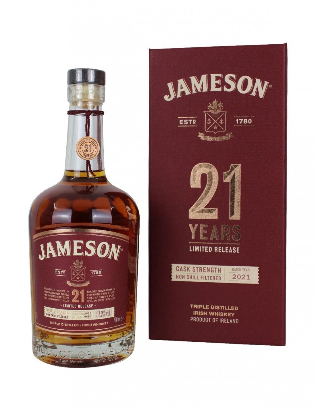 Jameson 21 Year Old Limited Release 2021 - DrinksHero