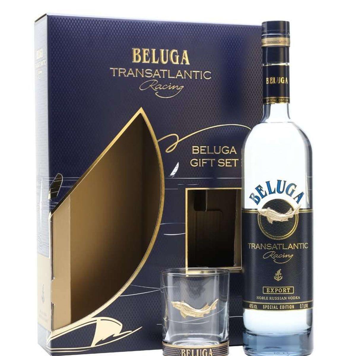 Beluga Transatlantic Vodka Glass Pack 70cl / 40% - DrinksHero